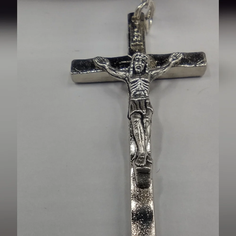 VINTAGE K of C Knights Of Columbus Faux Pearl PRAYER BEADS ROSARY